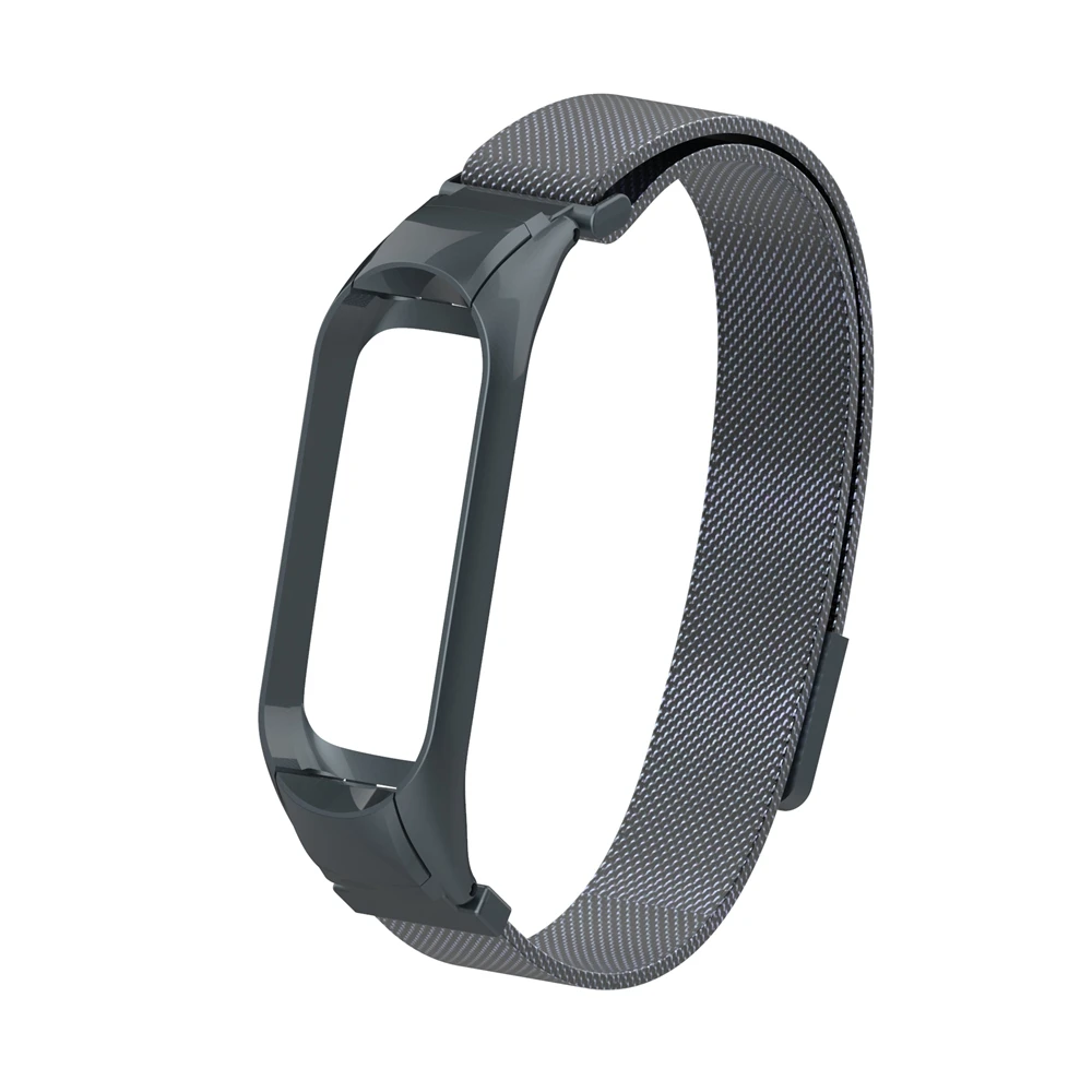 Магнитный металлический ремешок mi Band 3 для mi Band 3 mi lanese Loop, браслет из нержавеющей стали, ремешок для Xiaomi mi Band 4, сменный