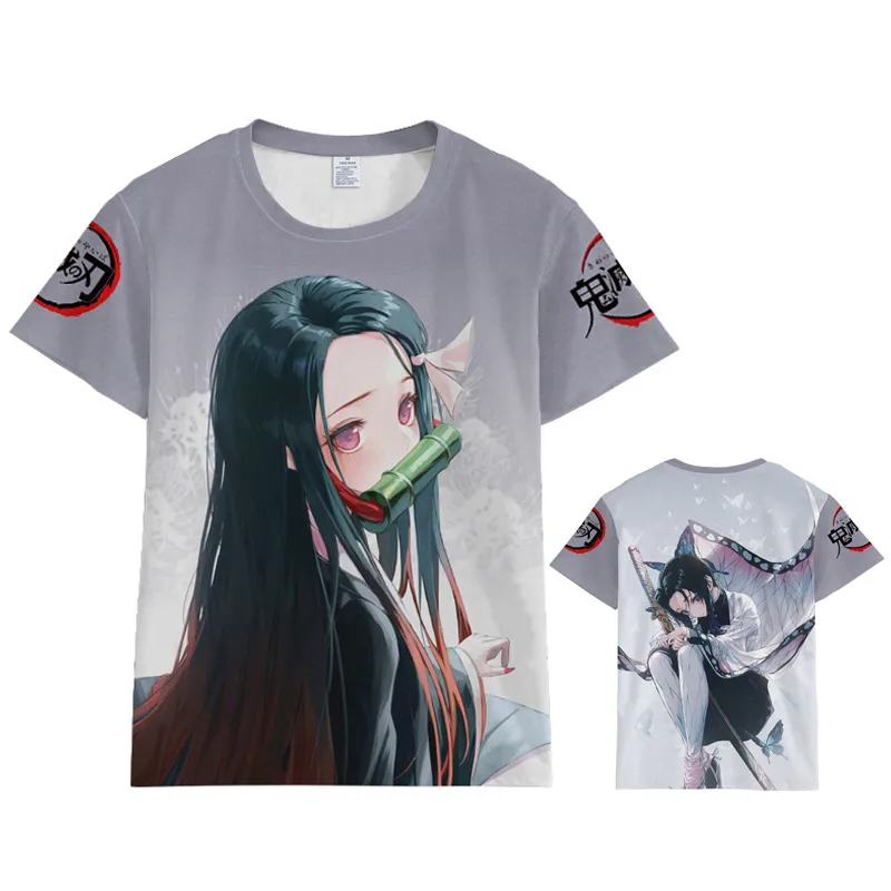 F Coshome аниме Demon Slayer Kimetsu no Yaiba Косплей Tanjiro Kamado футболка для мужчин и женщин костюм короткий рукав летние футболки топы - Цвет: F