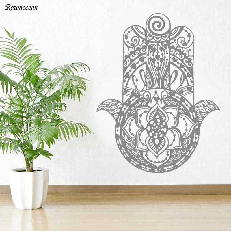 Наклейки на стену Hamsa виниловые наклейки домашний декор Хамса рука Фатима Ганеш