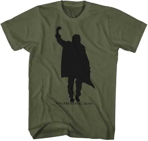 Футболка для взрослых с надписью The завтраки Club Judd Nelson Sihlouette Классическая