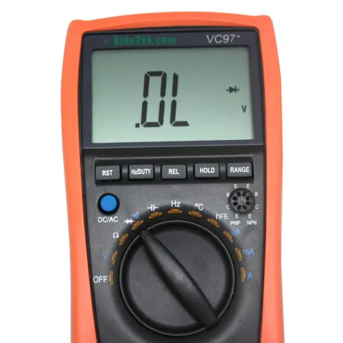 AideTek VC97 + Автоматический диапазон DMM AC DC Вольтметр Сопротивление емкости цифровой
