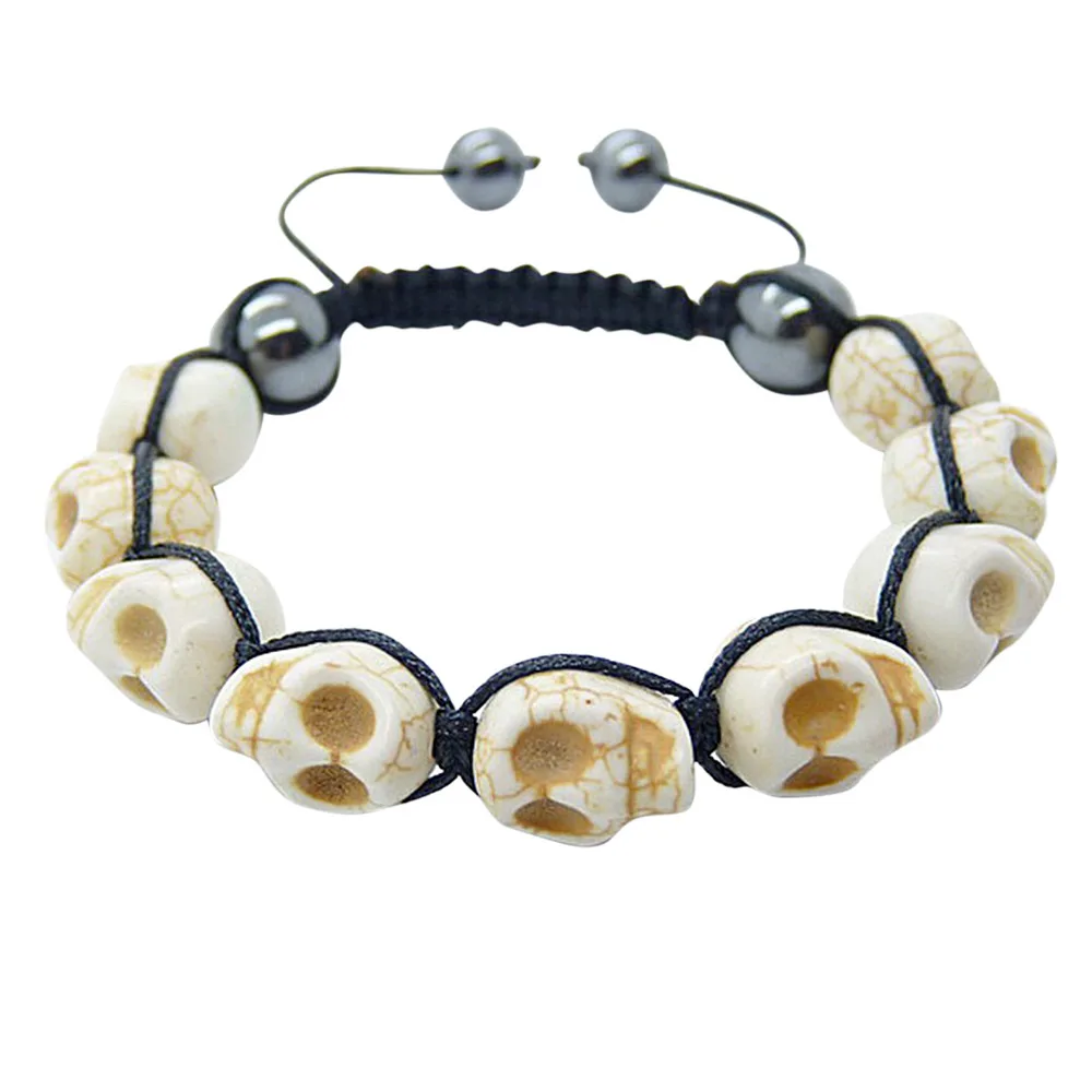 2016 удивительный богемный браслет ручной работы 6 цветов Парижский с черепом