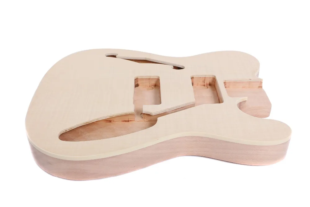 Незавершенный корпус гитары из красного дерева Telecaster Электрогитара клен верхняя правая рука