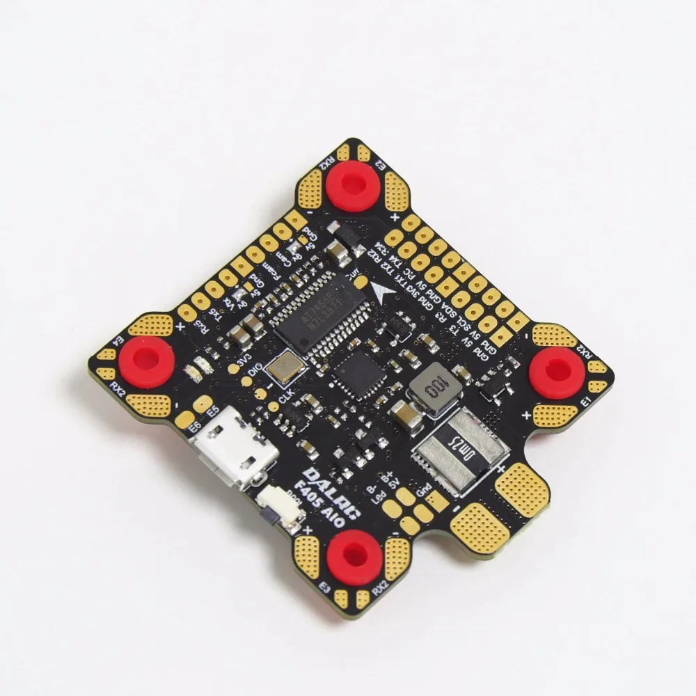 Управление полетом DALRC F405 AIO MCU STM32F405RGT6 Встроенный OSD BEC 9 В/3 А PDB для DIY гоночного