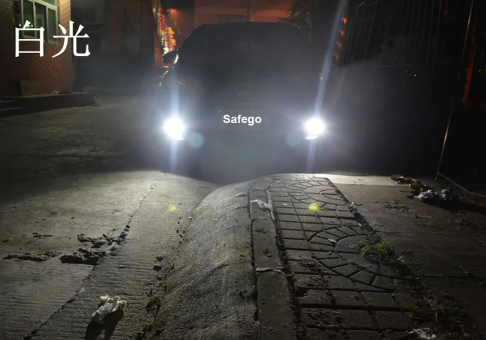 

Safego H3 LED Car fog light projector Lens Kit 35W High Power Fog lights Projector Lenses 12V projector car HID Fog Lamps