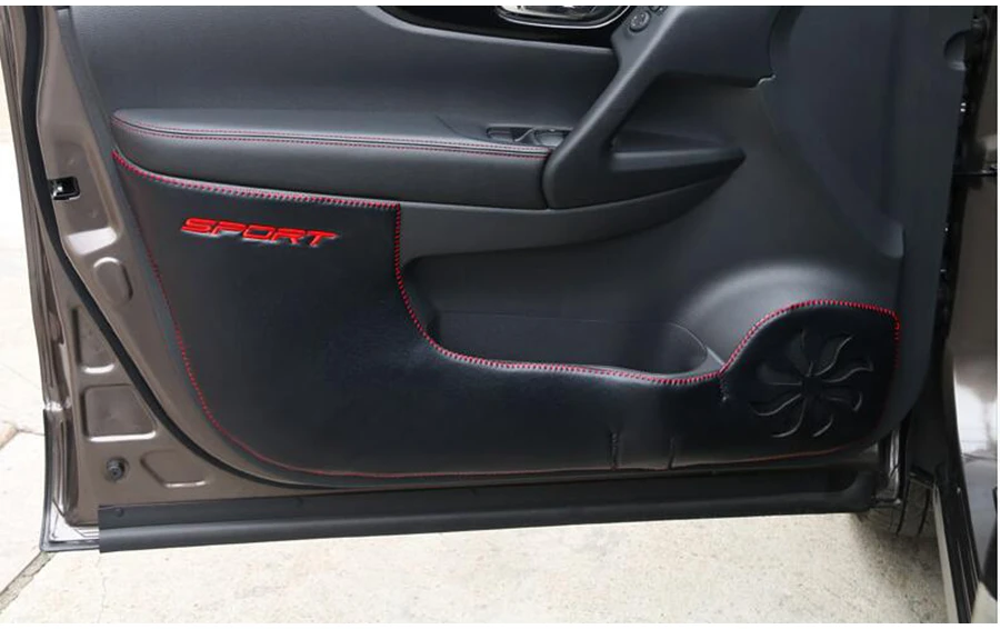 Автомобильная Внутренняя дверь анти Kick Pad Коврик декоративная накладка/Внутренняя защита комплект Подходит для Nissan Qashqai J11