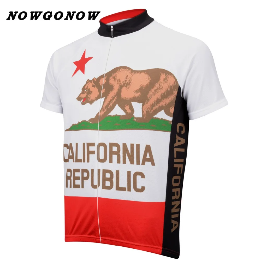 NEW 2017 Road Mountain CALIFORNIA BEAR Classical Team Bicycle Bike Cycling Jersey / Wear Clothing Breathable JIASHUO Customized | Спорт и