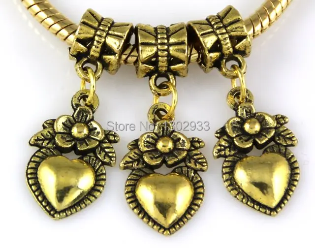 Винтажные подвески в виде бабочки сердца четырехлистного клевера цветка 50