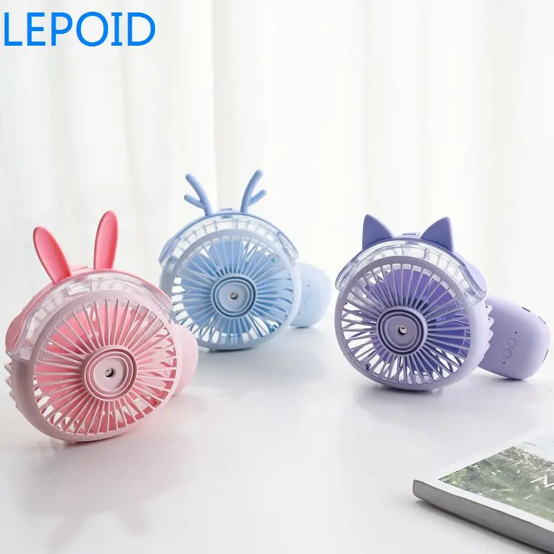 Lepoid мини USB вентилятор 3 в 1 телефон банк питания тумана летний охладитель для