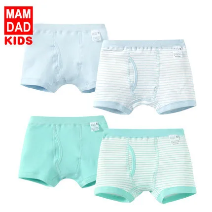 Шт./партия милые трусы-боксеры с изображением удобные дышащее детское нижнее
