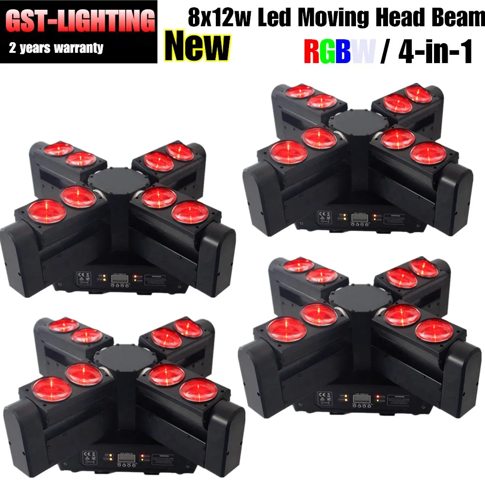 LED Паук луч движущаяся голова свет 8x12 Вт RGBW 4in1 DMX satge освещение для DJ|Эффект