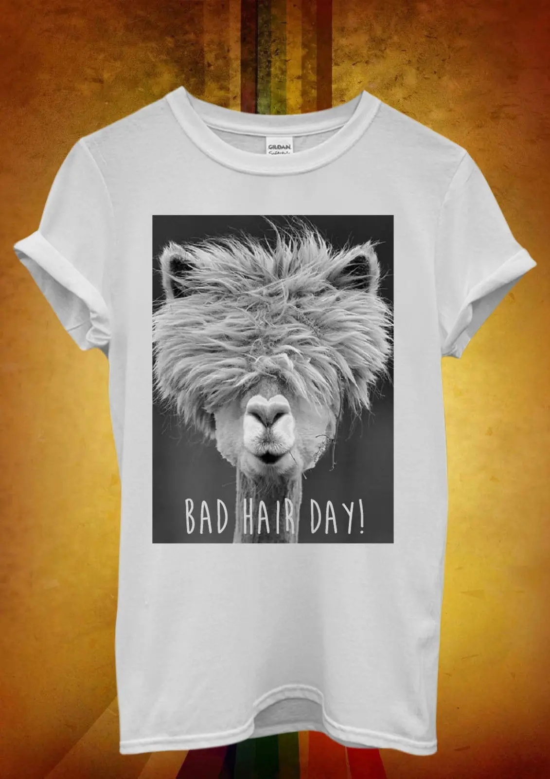 Bad Hair Day LLama Lama Hipster Мужская и женская футболка унисекс Топ жилет 329 Новые футболки
