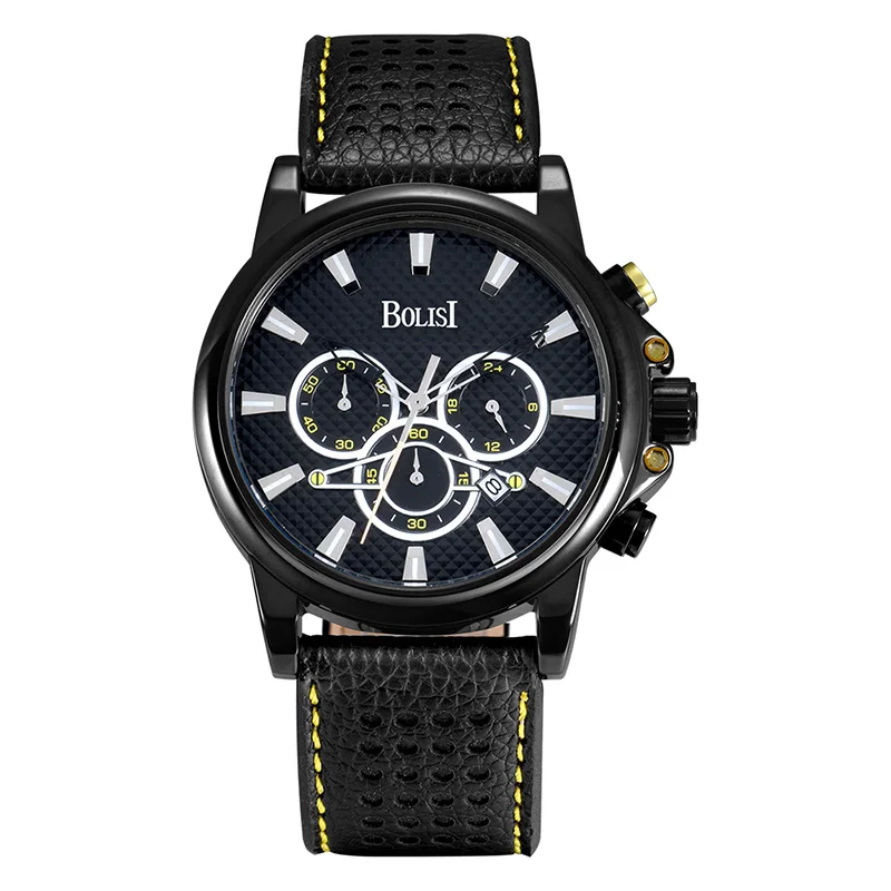 Military Watch Men'S Three-Needle Calendar Quartz Wristwatches Analog Clock Student Leather Watches Relogio Free Shipping Sale | Наручные