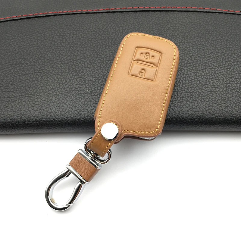 Чехол для автомобильного ключа из 100% кожи защитный чехол бумажник Toyota RAV4 Camry high