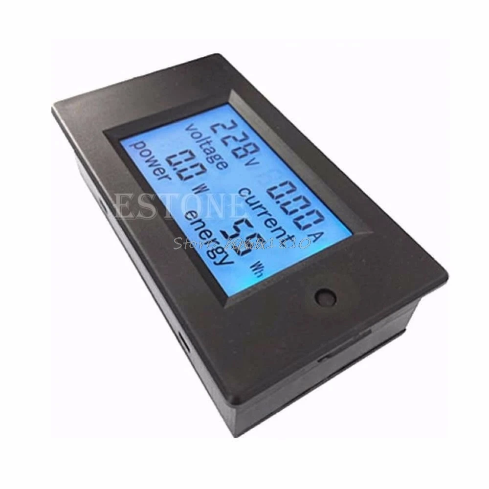 Горячая AC 80-260 в LCD цифровой 20А вольт ватт измеритель мощности Амперметр Вольтметр