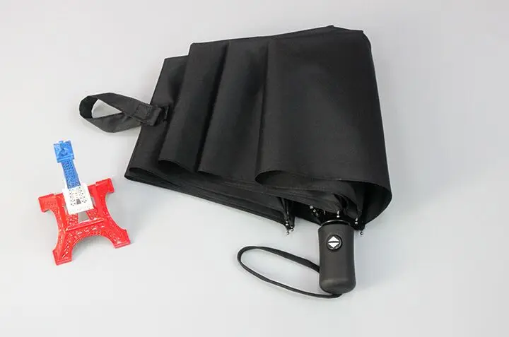Fully automatic solid color windproof umbrella | Дом и сад