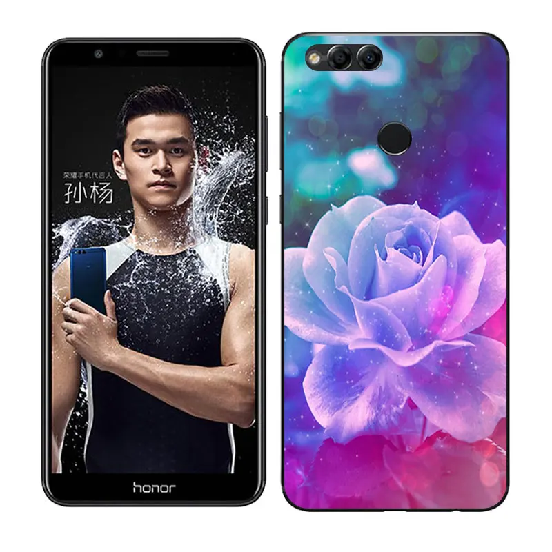 18 Силиконовый чехол 5,9" для huawei Honor 7X с рисунком бобы для Honor 7X, задняя крышка для телефона, прозрачный мягкий ТПУ чехол для huawei 7X7 X - Цвет: 18