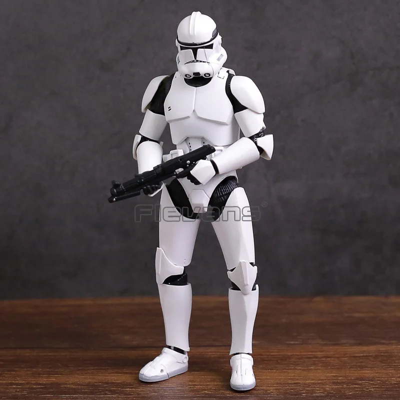 Звездные войны СВЧ Клон Trooper PHASE II/PHASE I капитан ПВХ фигурка Коллекционная модель игрушки