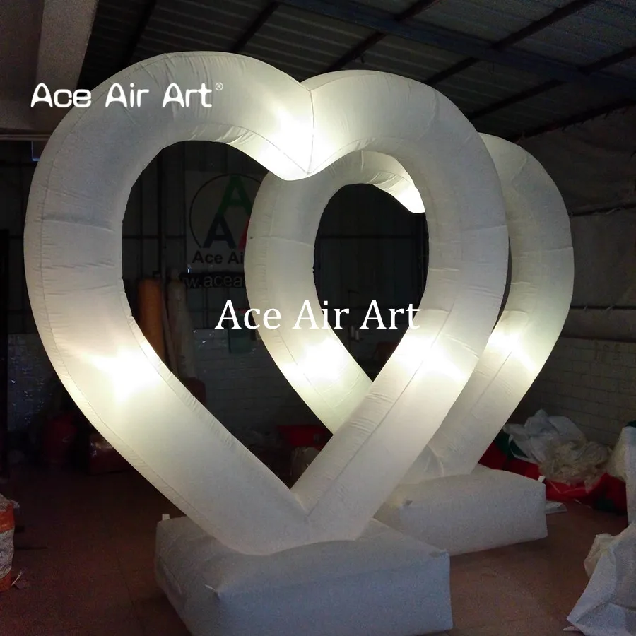 Оптовая торговля производство надувные красочные RGB светодиодный любовь/сердца