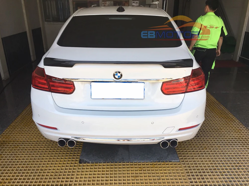 Неокрашенный KT стиль задний багажник спойлер для BMW 3 series F30 седан 2012UP B386F|spoiler for