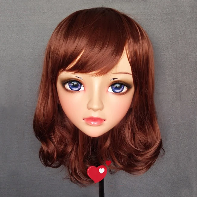 (Jun 01) женский сладкий девушка Смола половина головы кигуруми BJD глаза Crossdress