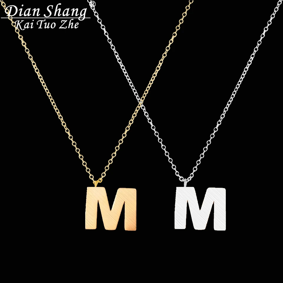 ICFTZWE женское ожерелье из нержавеющей стали золотистого/серебристого цвета|alphabet