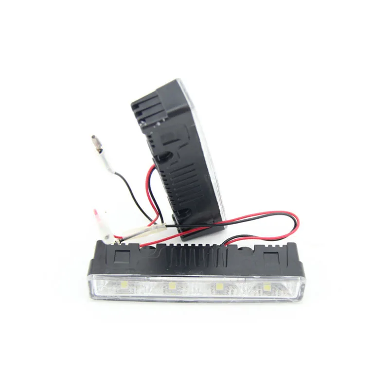 2X 5050 DRL 4 Вт 4led автомобильный дневной ходовой Светильник Универсальный 12 в высокий