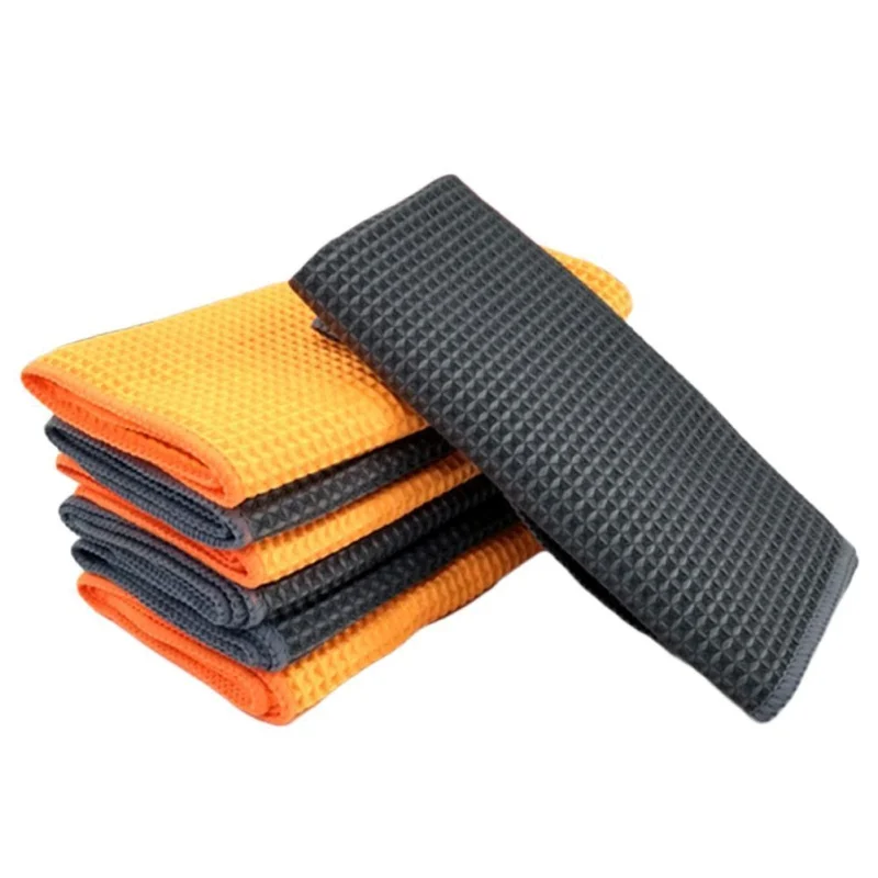

1pc New Microfiber Car Wash Towel Soft Cleaning Car Care Auto Detailing Cloths 40*40cm Washing Towel Grid Duster Cleaning Tool