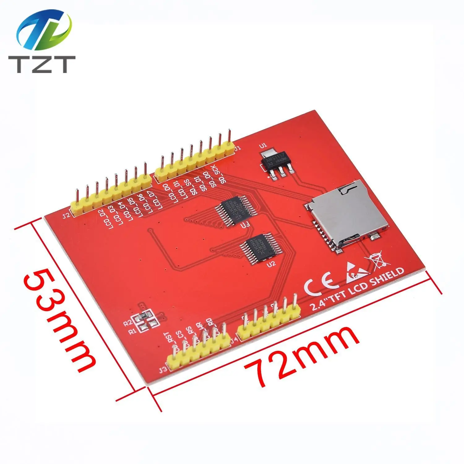 TZT 1 шт. ЖК-модуль TFT 2,4 дюймов TFT ЖК-экран для Arduino UNO R3 плата и поддержка mega 2560 с сенсорной ручкой, UNO R3