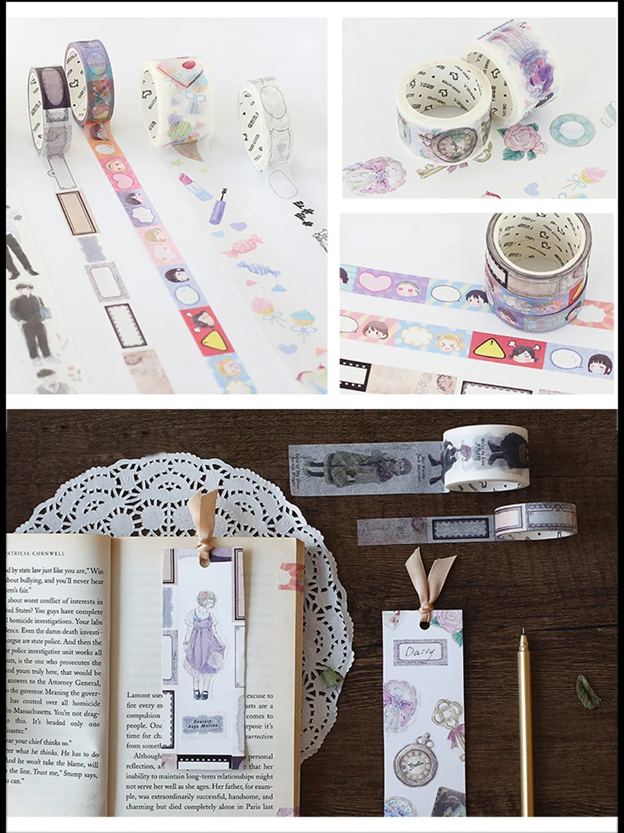 15/30 мм* 7 м японский Академия серии DIY декоративные изоляционная лента каваи васи лента Канцелярские клейкая лента этикетка наклейка
