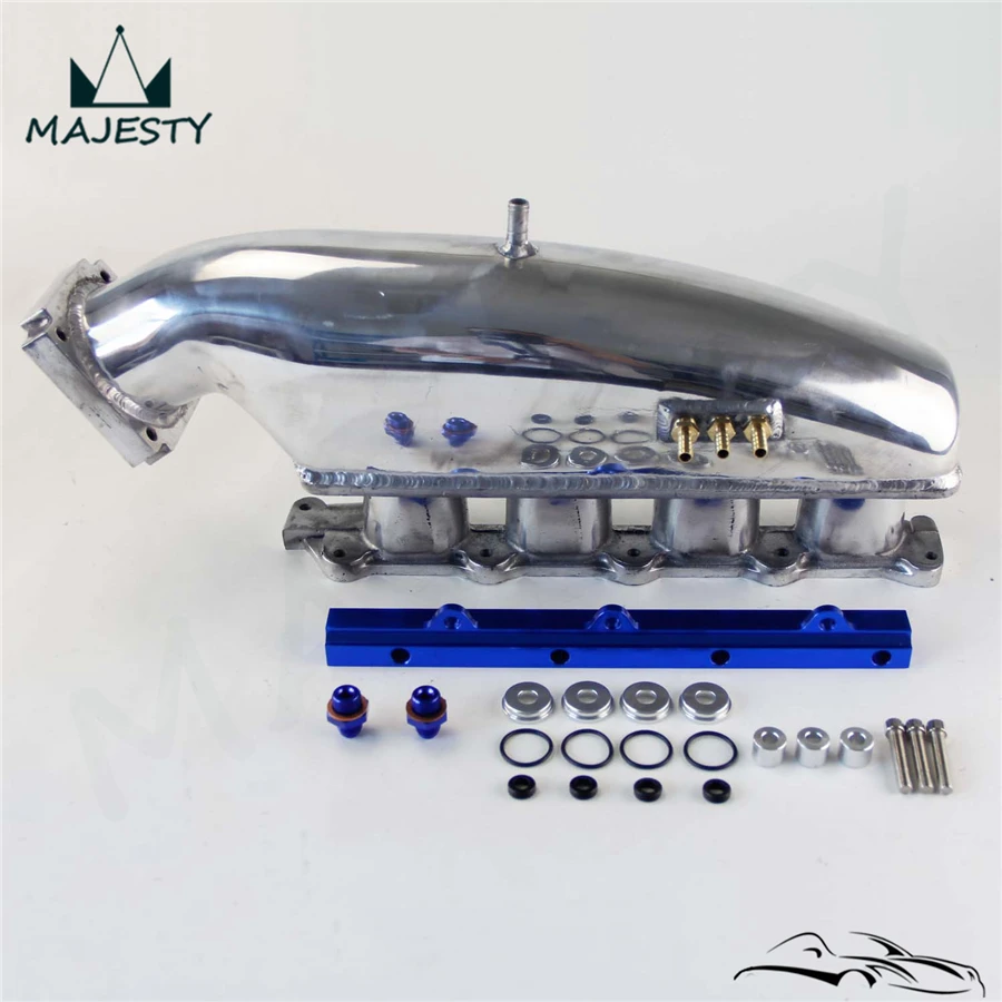 Впускной коллектор из сплава + Топливная рейка для Mitsubishi EVO 1 2 3 4G63 92 95|intake manifold|4g63