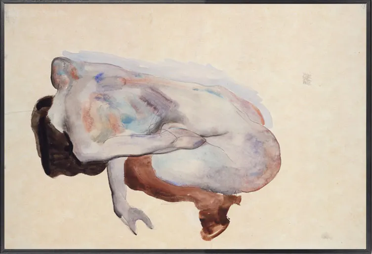 Лиловый Egon Schiele абстрактная ретро картина маслом желтый город холст художественный Принт плакат картина украшение стены дома фрески/Художественная печать - Цвет: Лиловый