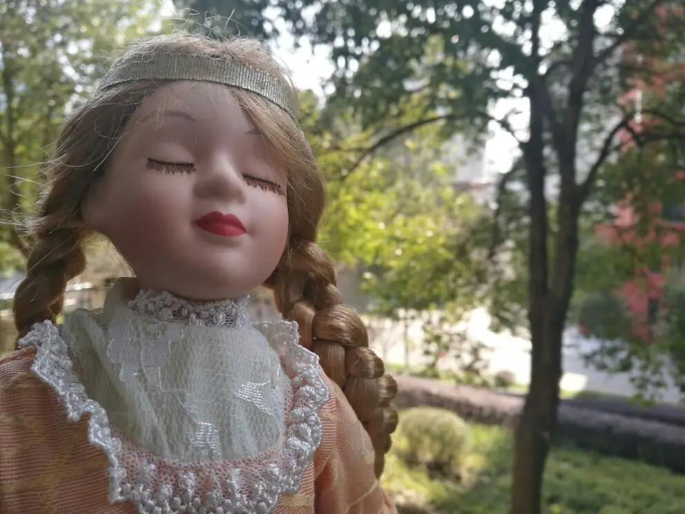 Большой Винтаж ретро фарфор дворец девушка кукла украшение дома под старину