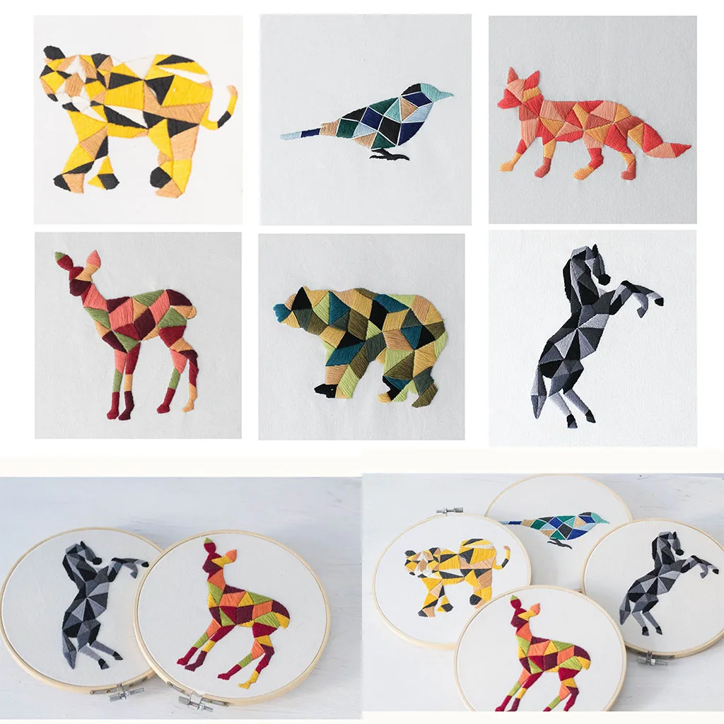 Набор для вышивки с животными начинающих набор 3D крестиком аксессуары