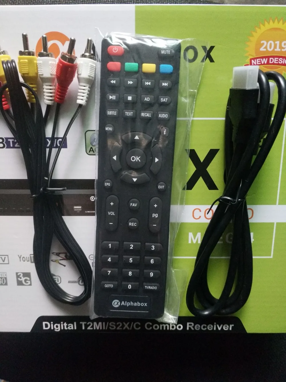 Новейший Alphabox X6+ комбо powervu Авто ролл DVB-T2/C/S2 комбо приемник с RF, Youtube