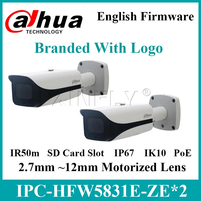 Dahua IPC HFW5831E ZE 8MP WDR IR Bullet сетевая камера IR50M обновляемая английская прошивка Z5E HFW4831E