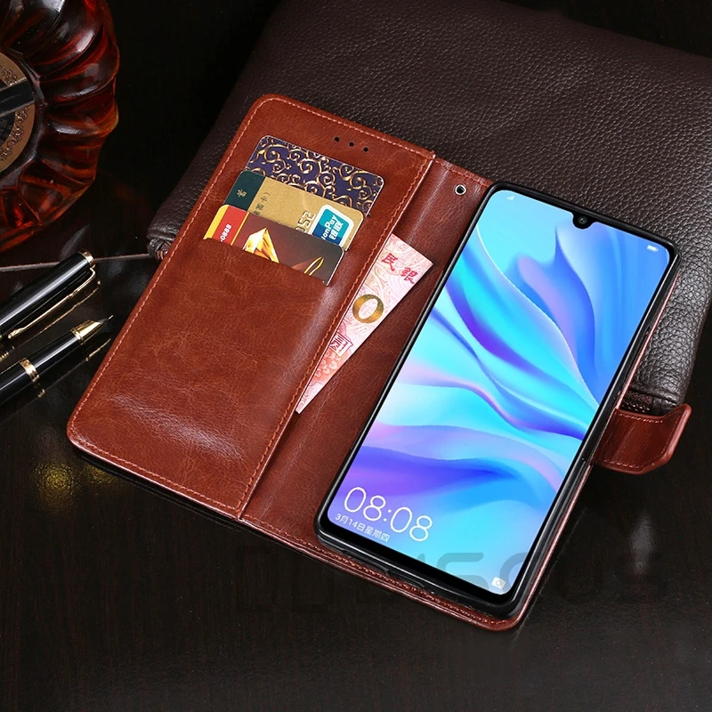 Роскошный кожаный чехол-книжка для Huawei P30 Pro флип-чехол Lite телефона с кармашком