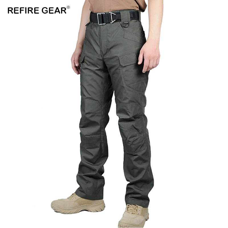 Мужские камуфляжные брюки ReFire Gear многофункциональные тактические для активного