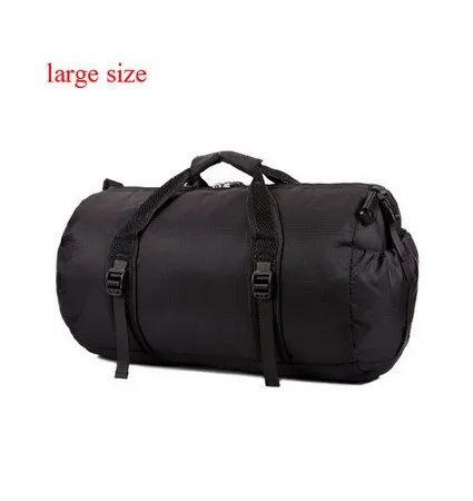 black large size Новая Женская дорожная сумка, водонепроницаемая сумка через плечо, мужская повседневная Складная портативная сумка для путешествий, сумки LZ027 - Цвет: black large size