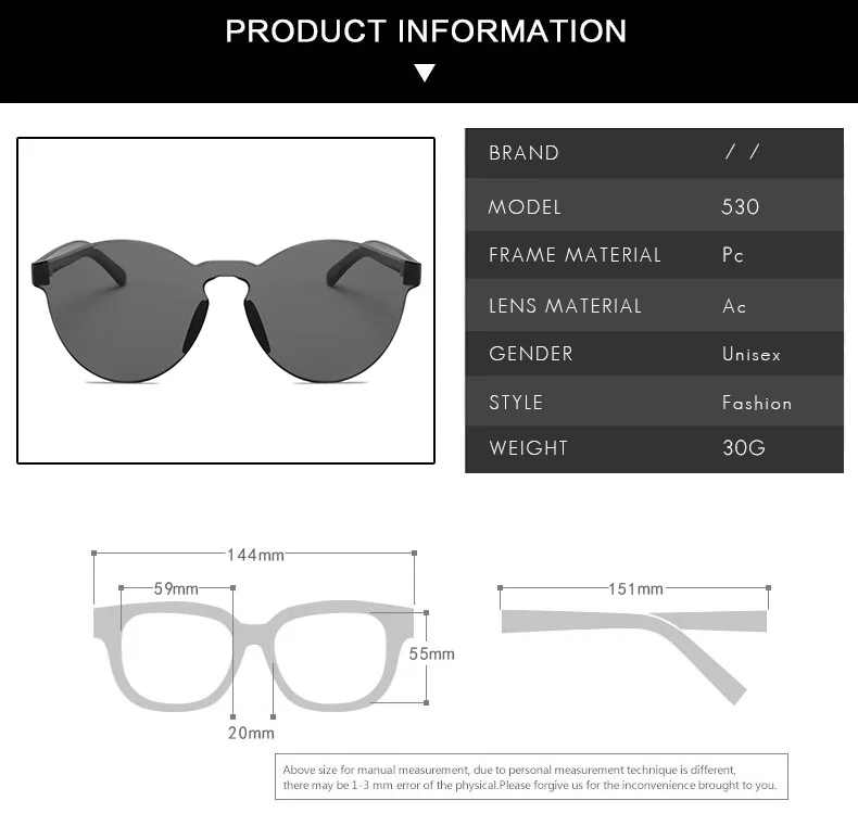 new arrival round orange sunglasses women transparent orange purple frameless sun glasses festival oculos de sol feminino