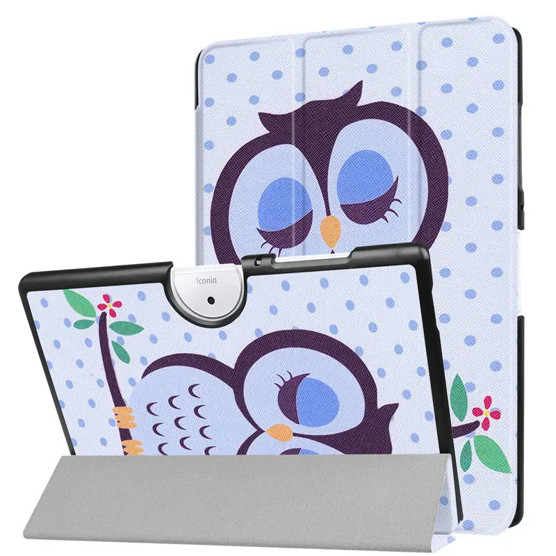 Чехол для Acer Iconia One 10 b3-a40 Тонкий Стенд Smart Cover для Acer Iconia One 10 B3 A40 10.1 дюймов принципиально Планшеты из искусственной кожи В виде ракушки - Цвет: picture 4
