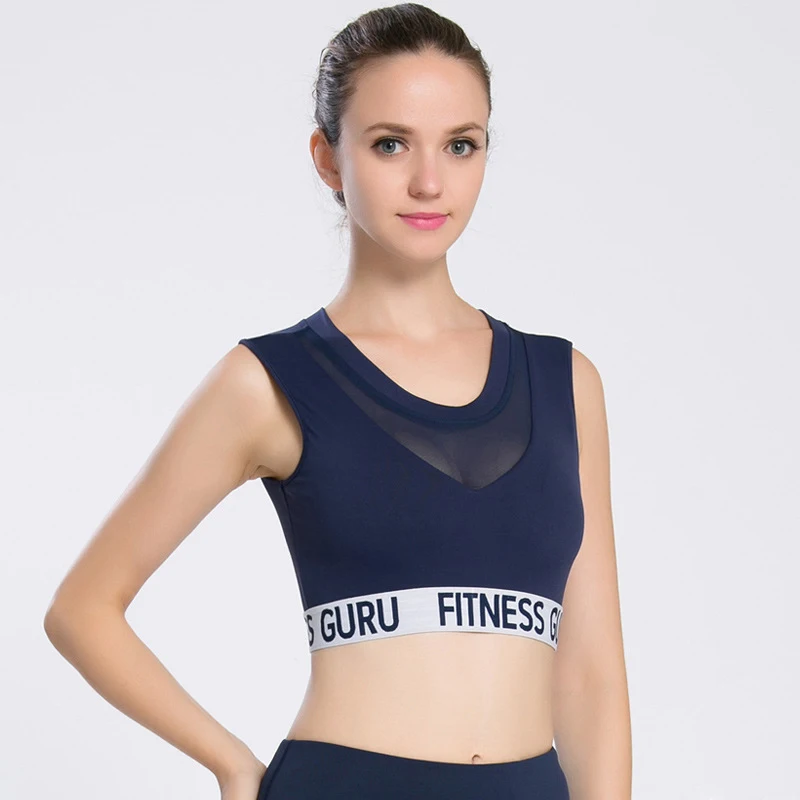 NORMOV спортивный бюстгальтер Йога Для женщин Сексуальная Push Up Crop Top Фитнес Костюмы