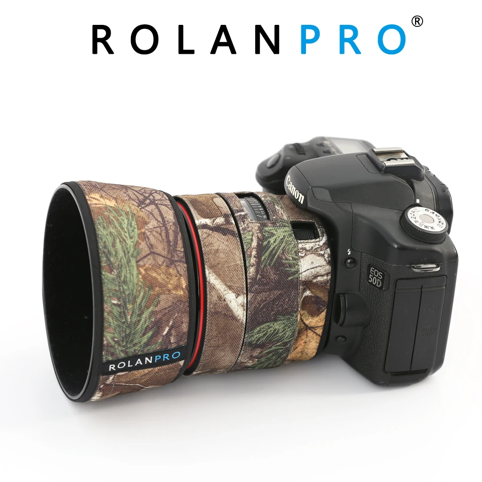 Защитный чехол для объектива камеры ROLANPRO камуфляжный Canon EF 85 мм f1.2L II USM защитный SLR