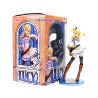 20cm fairy tail lucy heartfilia 17 scale painted figure white dress figurine pvc action figure collectible model toy doll