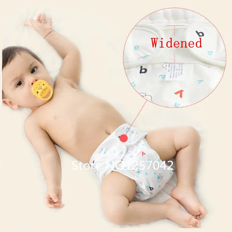2 шт. хлопковые Многоразовые детские подгузники для новорожденных