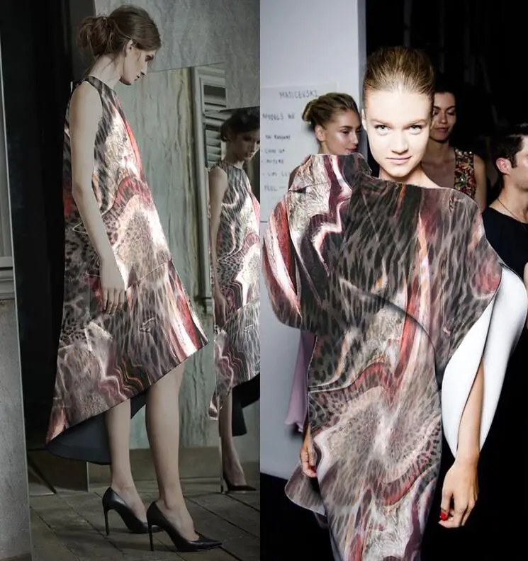 Новые итальянские цифровой печати полиэфирной ткани Текстиль метр принт