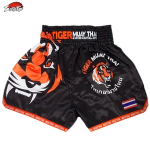 Шорты SUOTF MMA Tiger Muay Thai, дышащие тренировочные боксерские шорты, одежда тайская шорты для кикбоксинга для тайского бокса