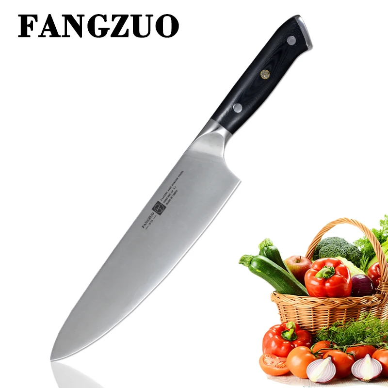 FANGZUO кухонный шеф-нож для приготовления пищи G10 ручной нож 8 дюймов Германия 1 4116