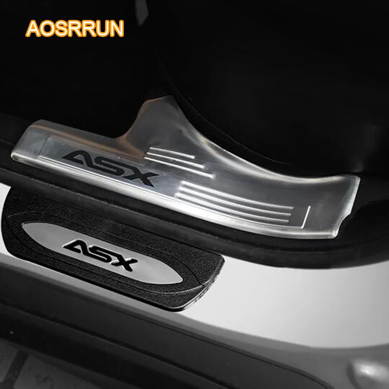 AOSRRUN автомобильные аксессуары Нержавеющая сталь Накладка порога для Mitsubishi ASX