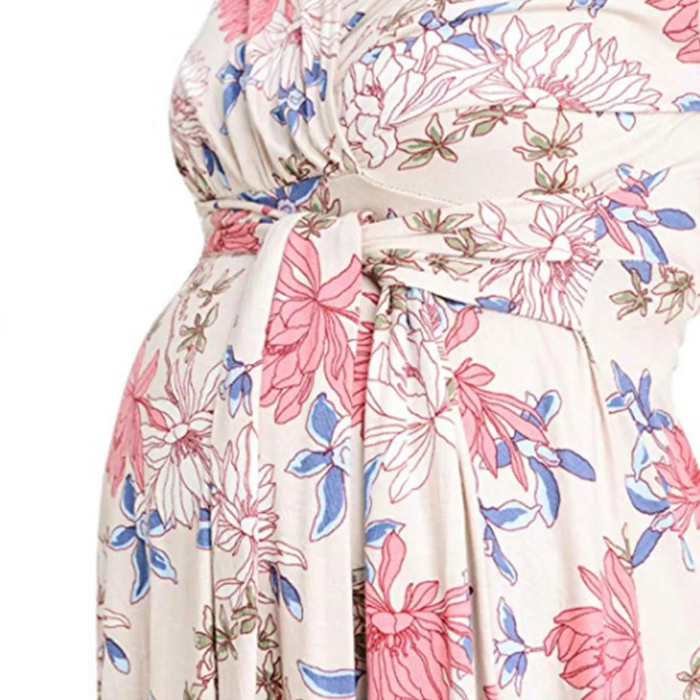 SAGACE Maternity Long Sleeve Tops Beach Floral Ladies Flower Print Womens Clothes | Мать и ребенок